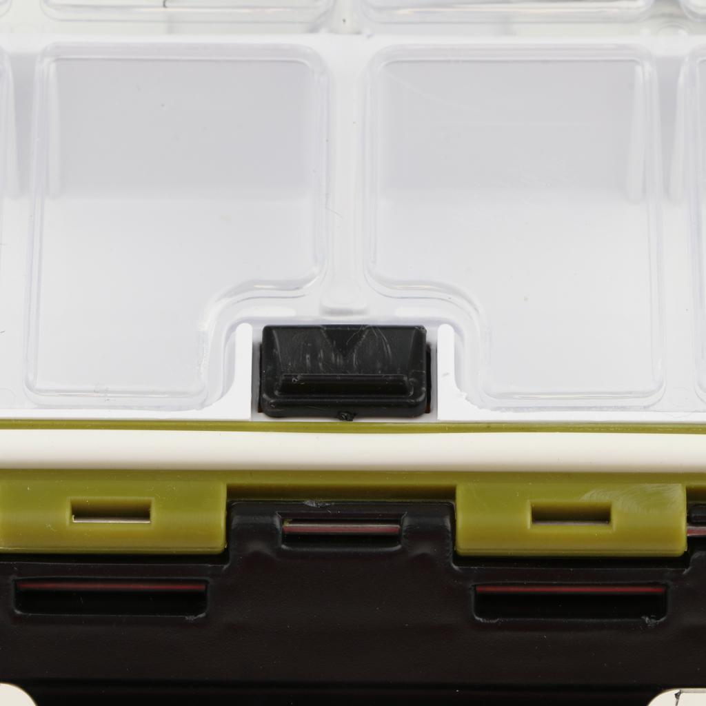 Plastic Fishing Hooks Lures Bait Tackle Storage Organizer Box Case