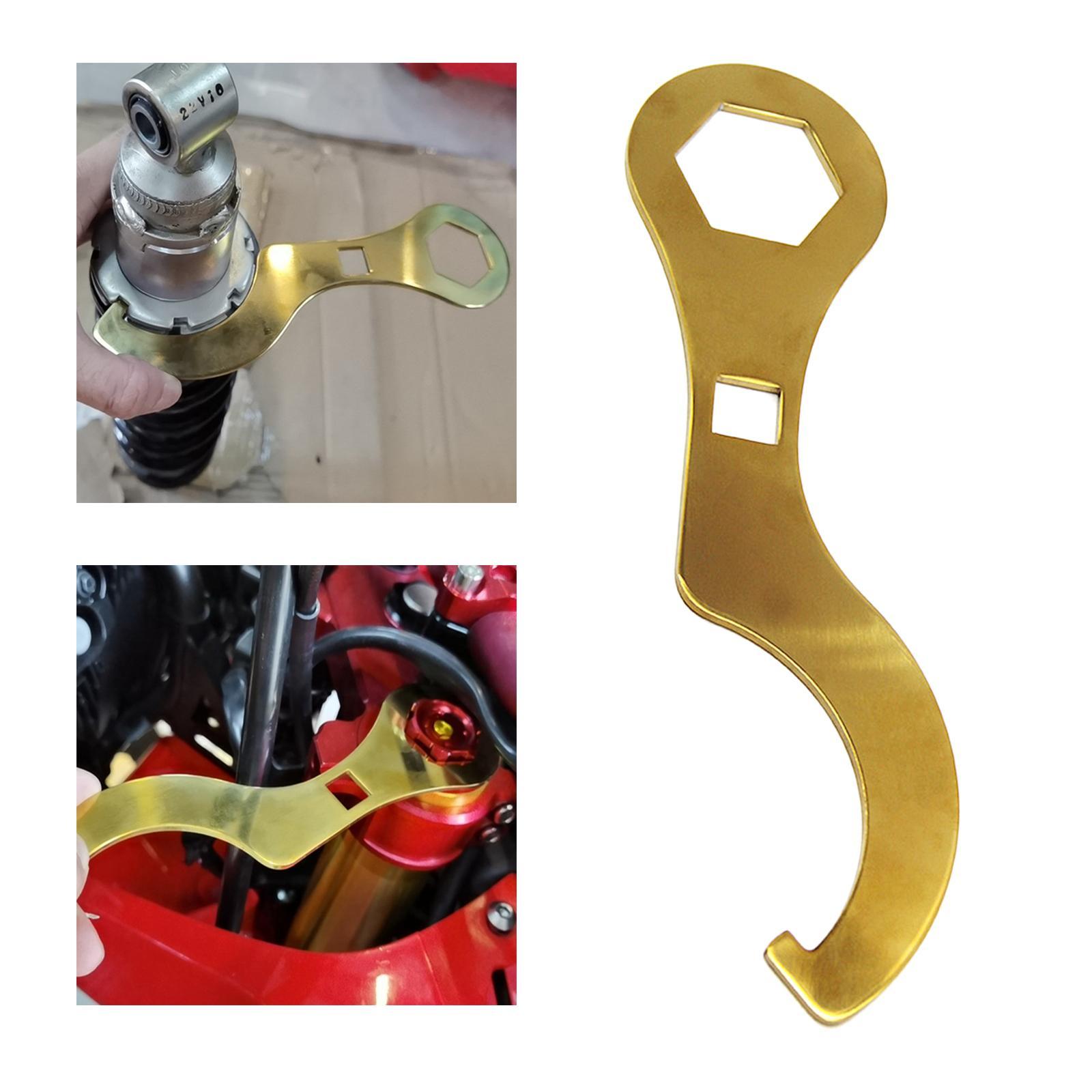 Axle Wrench Spanner Install Removal Dirt Bike Spindle Wheel Nut Tool Fit for Honda Crf250L Crf250Rally Repair Tool Axle Wrench Tool Golden