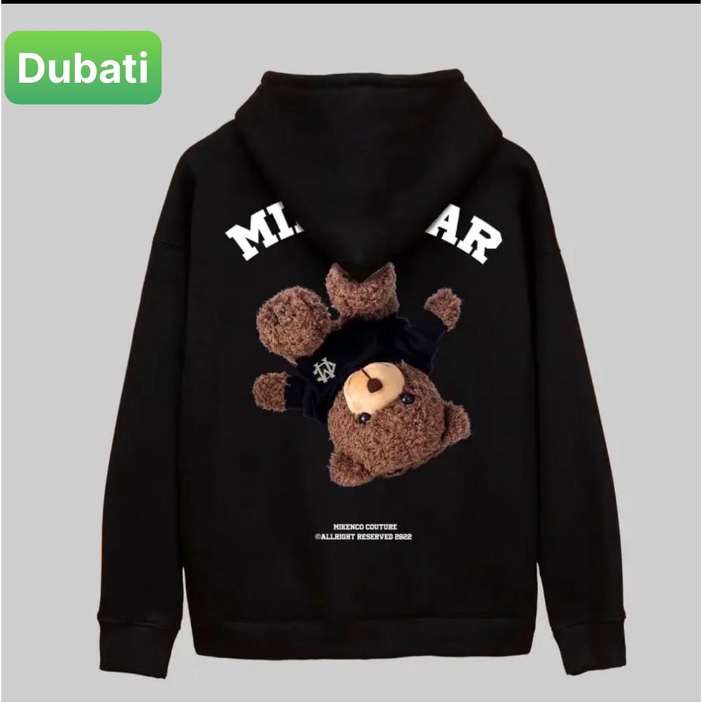 ÁO KHOÁC HOODIE NAM NỮ CON GẤU NGƯỢC MIKEBEAR CHẤT NỈ DÀY PHOM FROM RỘNG CHỐNG LẠNH NẮNG, NÓNG ĐÔNG HÈ CAO CẤP-DUBATI