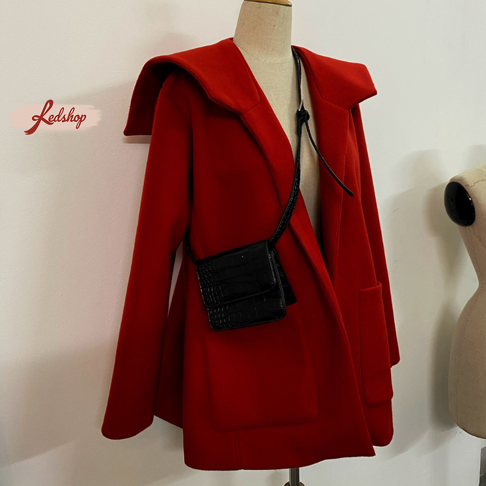 Áo khoác dạ nữ xinh xắn dày dặn phong cách Hàn Quốc Red Shop 28210