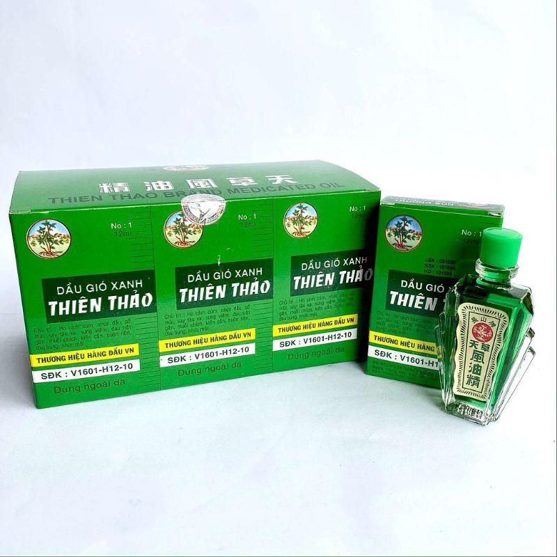 Dầu Gió Xanh Thiên Thảo 12ml/ Dầu Cao Bạch Hổ