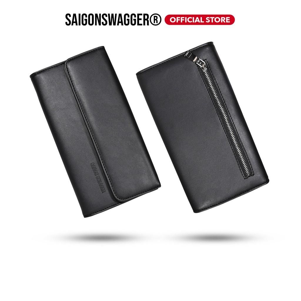 Ví Nam, Nữ Nắp Dài Da SAIGON SWAGGER SGS Anthem Leather Long Flap Wallet