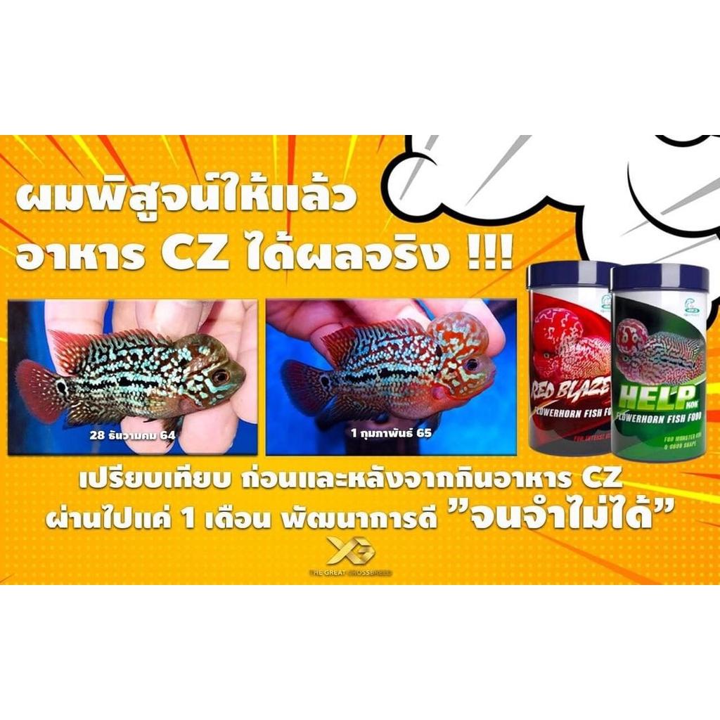 Cz20 Red Blaze thức ăn cá La Hán lên màu tăng đầu. Hộp 120g. Hàng Thái Lan