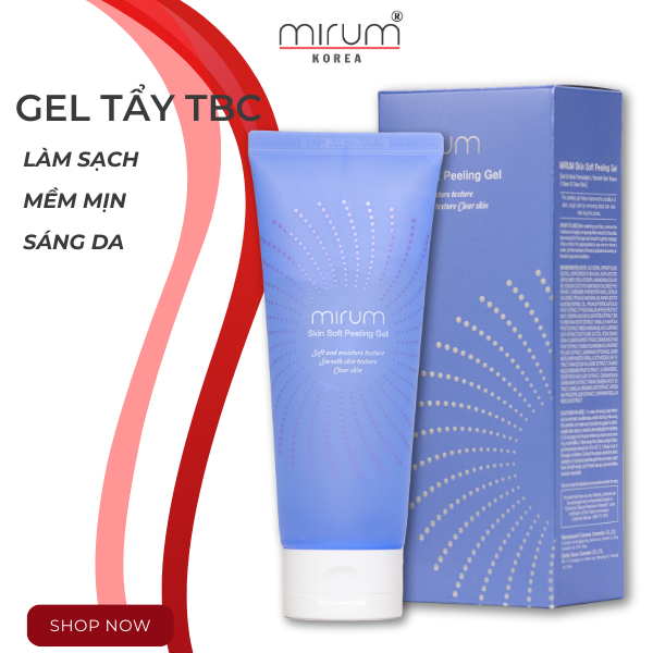 Gel tẩy tế bào chết Mirum 150g làm sạch, mềm mịn &amp; sáng da Skin soft peeling gel