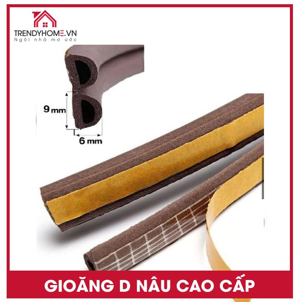 Gioăng dán cửa nhà chống bụi chống ồn chữ D