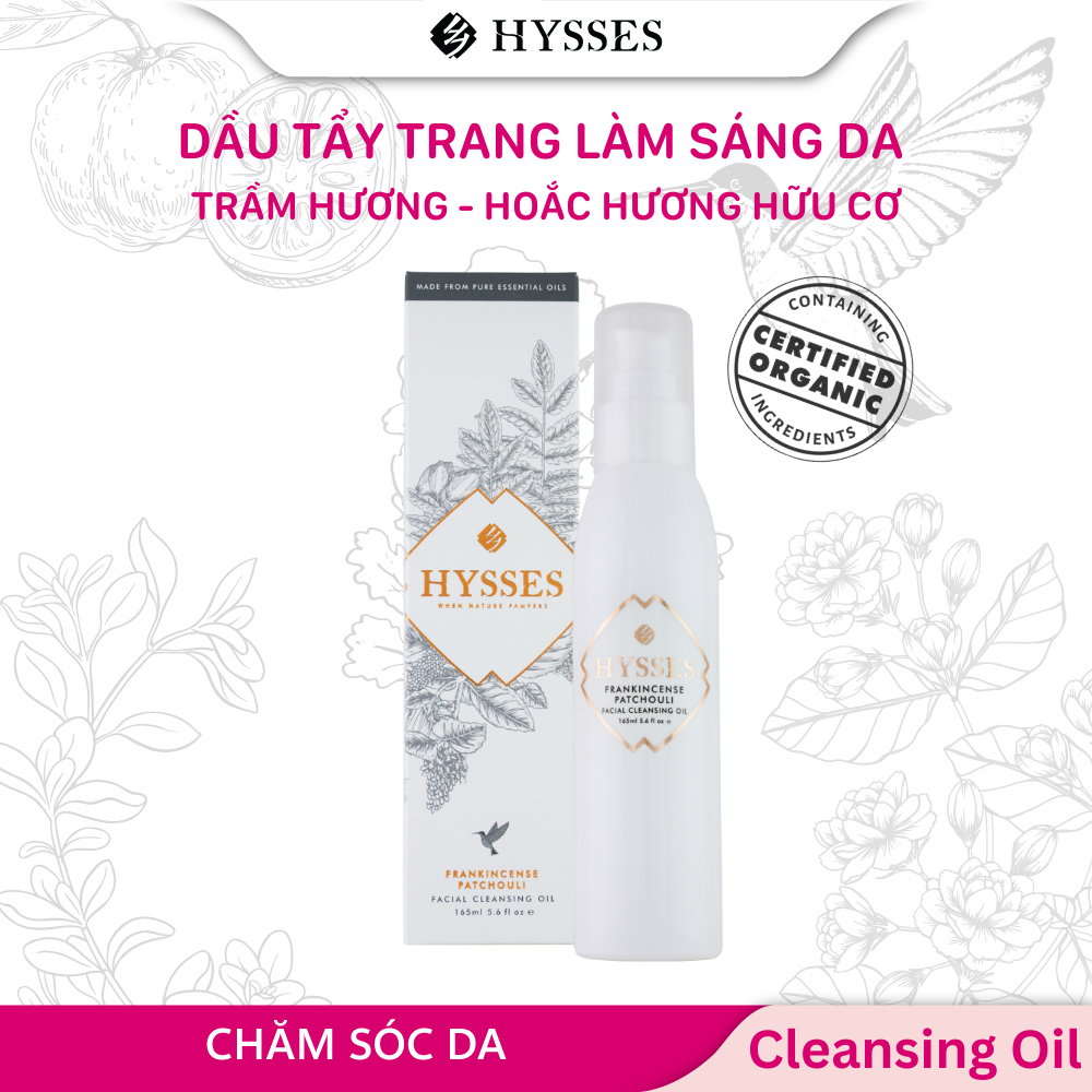 Dầu Tẩy Trang Cao Cấp Hysses Cleansing Oil Làm Sạch Sâu Lớp Tẩy Trang Và Bụi Bẩn, Làm Dịu Da, Dưỡng Ẩm Da Khô, Nứt Nẻ Với Tinh Dầu Trầm Hương - Hoắc Hương Hữu Cơ Tự Nhiên