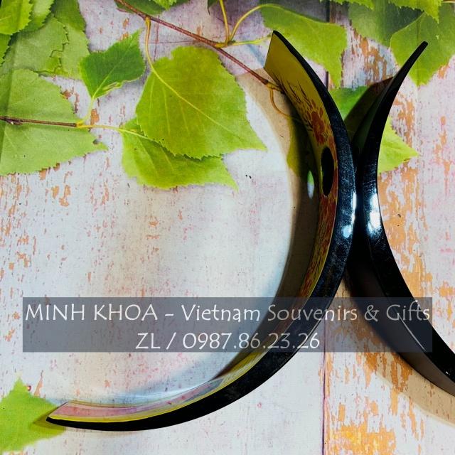 Giá Đỡ Chai Sơn Mài Vẽ Tay Thiếu Nữ Áo Dài - Balancing Wine Bottle Holders