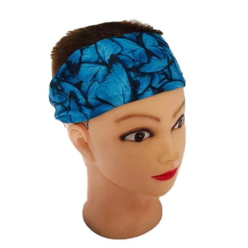 Tie-dye Women Girl Headband Sport Elastic Hair Bands Summer Bohemian Hair Band Printed Headband Sports Elastic Yoga Bandana Band