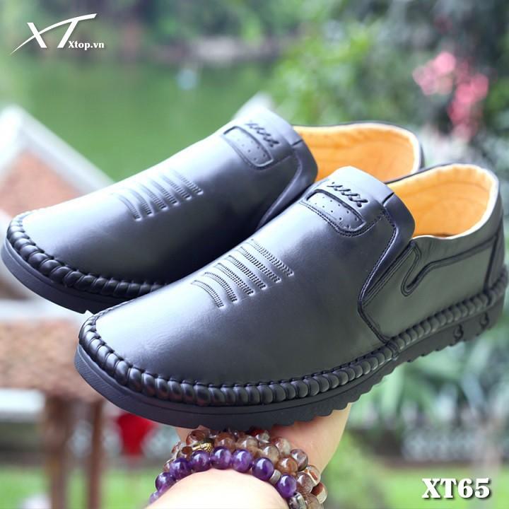 Giày lười nam da bò thật cao cấp mã XT65D
