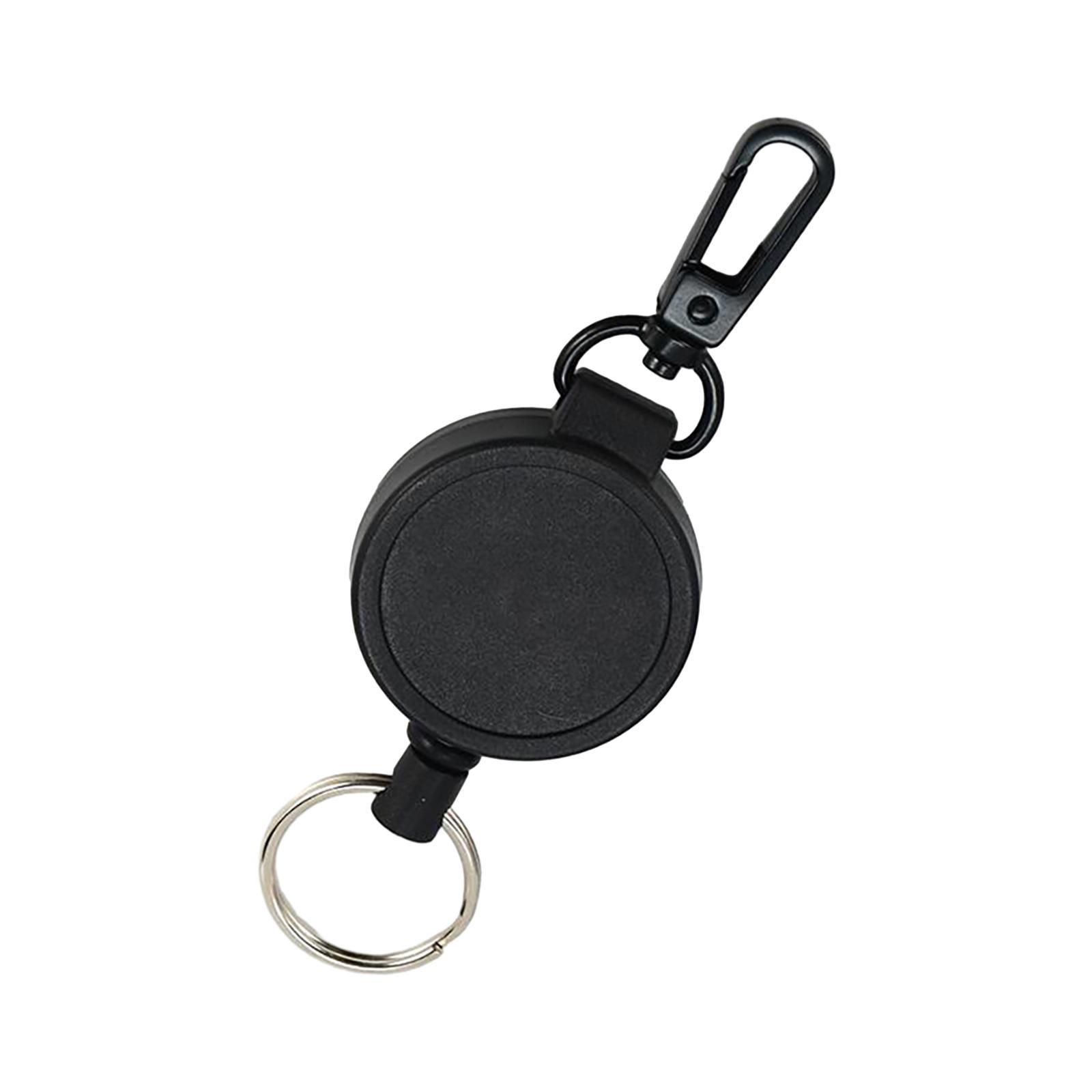 Retractable Keychain Multi Tool Lock Belt Clip Durable Multifunctional Portable Key Rings Key Holder for Offices Fishing