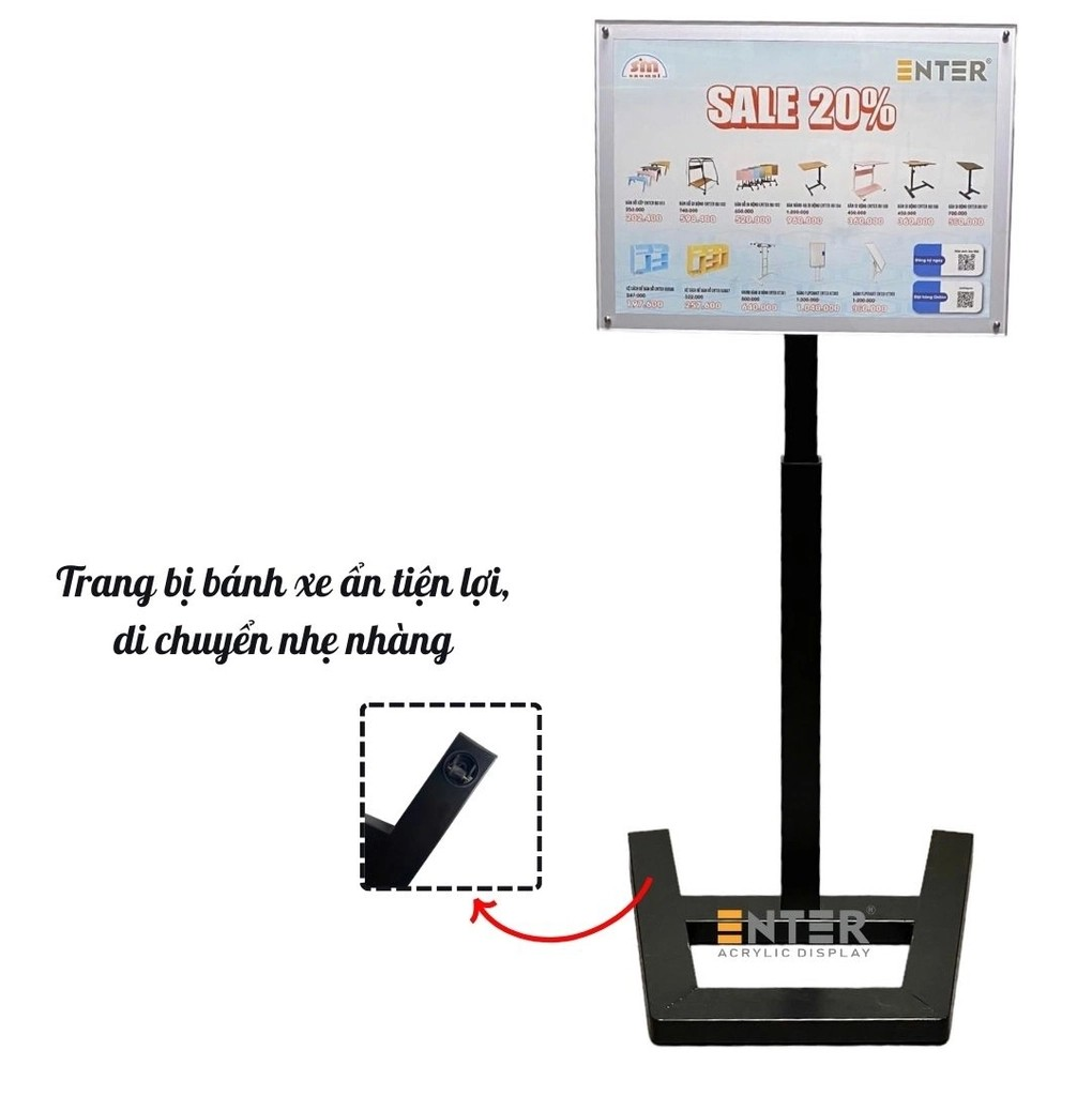 Standee Enter TD101 30x40cm