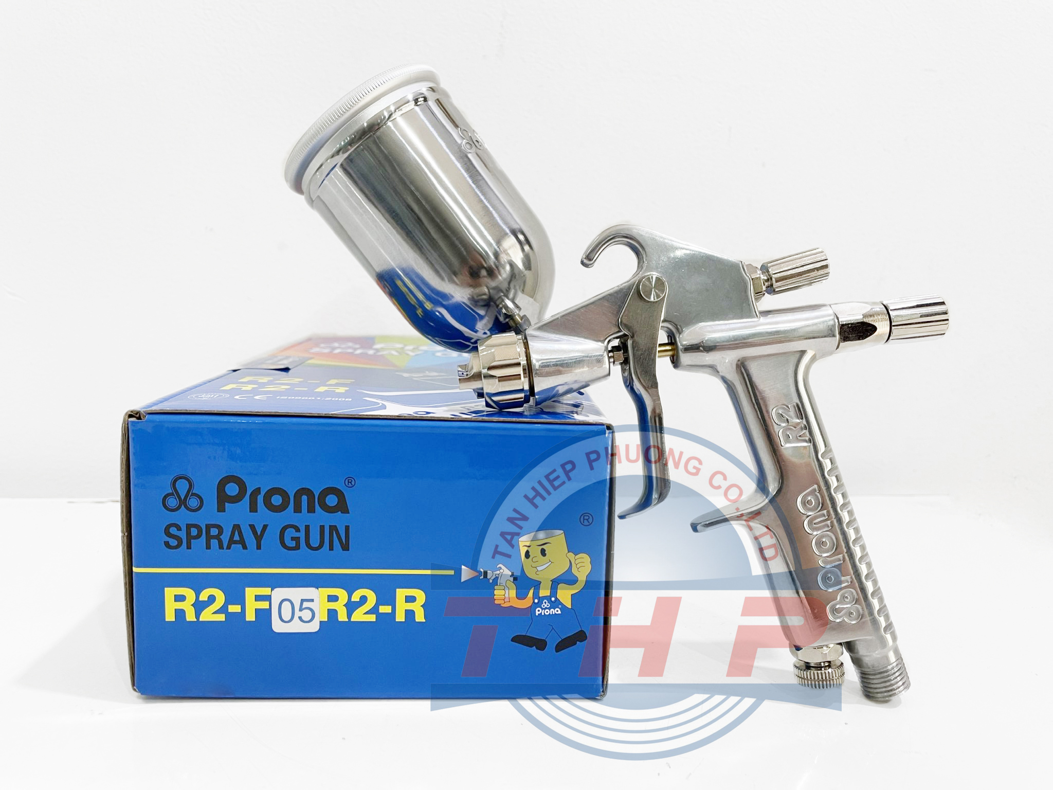 Súng phun sơn Prona R2-F(1.0)+Cốc RC-51