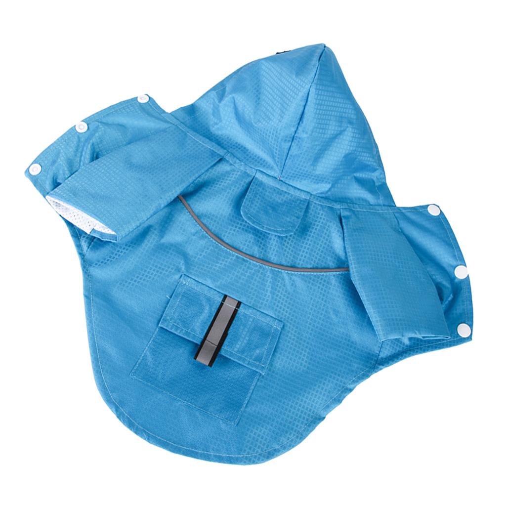 Fashion Pet Dog Waterproof Raincoat Hooded Jacket For Dogs Puppy