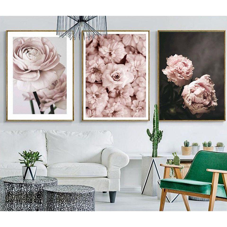 - Bộ 3 Tranh canvas giá xưởng - Tặng kèm đinh treo- Tranh treo tường thiết kế theo yêu cầu