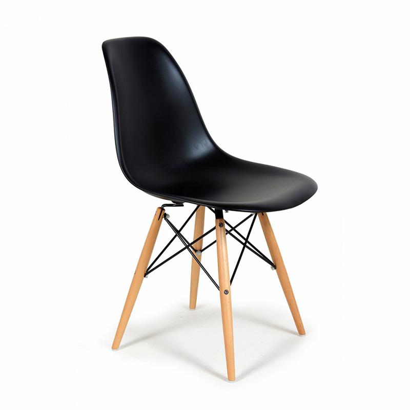 Bộ Bàn Oak-Z Vân Sồi Chân Đen Và Ghế Eames Chân Gỗ Đen IBIE TOOAZO12B-EAMSB