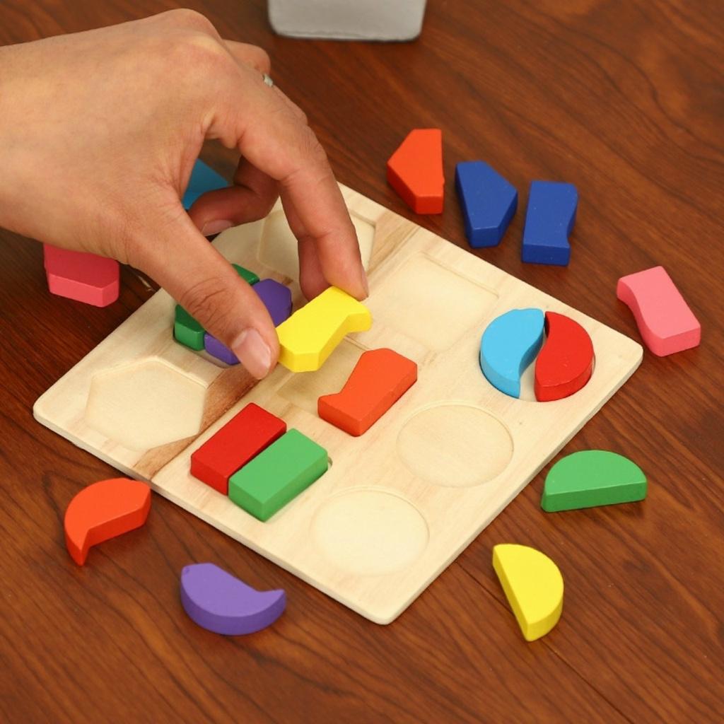 Combo Đồ chơi xếp khối montessori cho bé từ 1-3 tuổi Đồ chơi gỗ thông minh