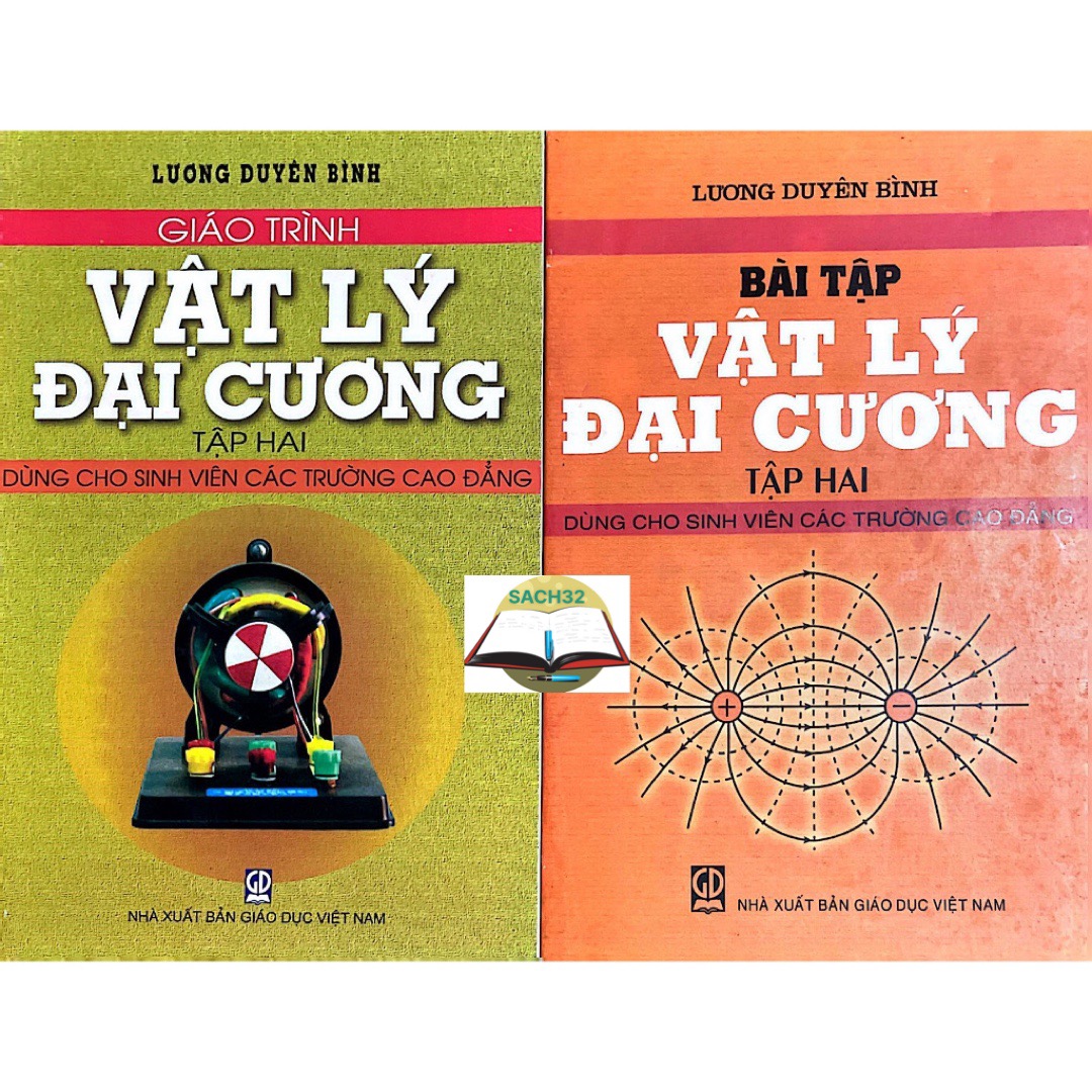 Combo 2 cuốn Giáo Trình Vật Lý Đại Cương Tập2 + Bài Tập