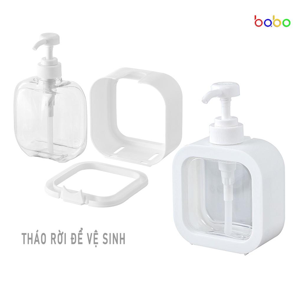 Chai đựng dầu gội đầu sữa tắm lọ đựng nước rửa tay phòng tắm trong suốt babo