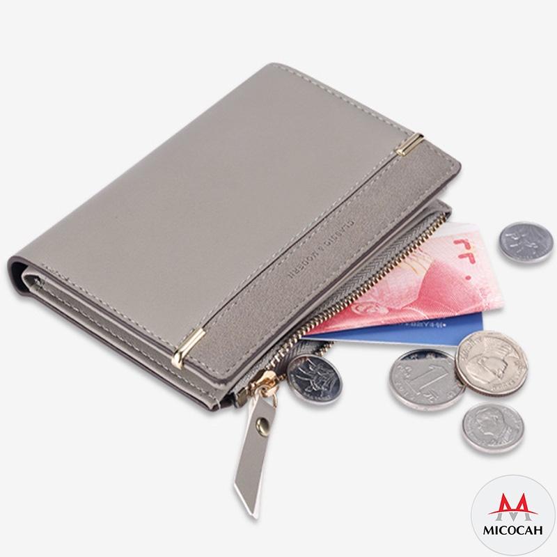 Ví Nữ Mini Cầm Tay TAILIAN Nhỏ Gọn Phối Da Lộn Thời Trang Nhiều Ngăn Da Cao Cấp Cực Đẹp Giá Rẻ TL01 - Micocah Mall
