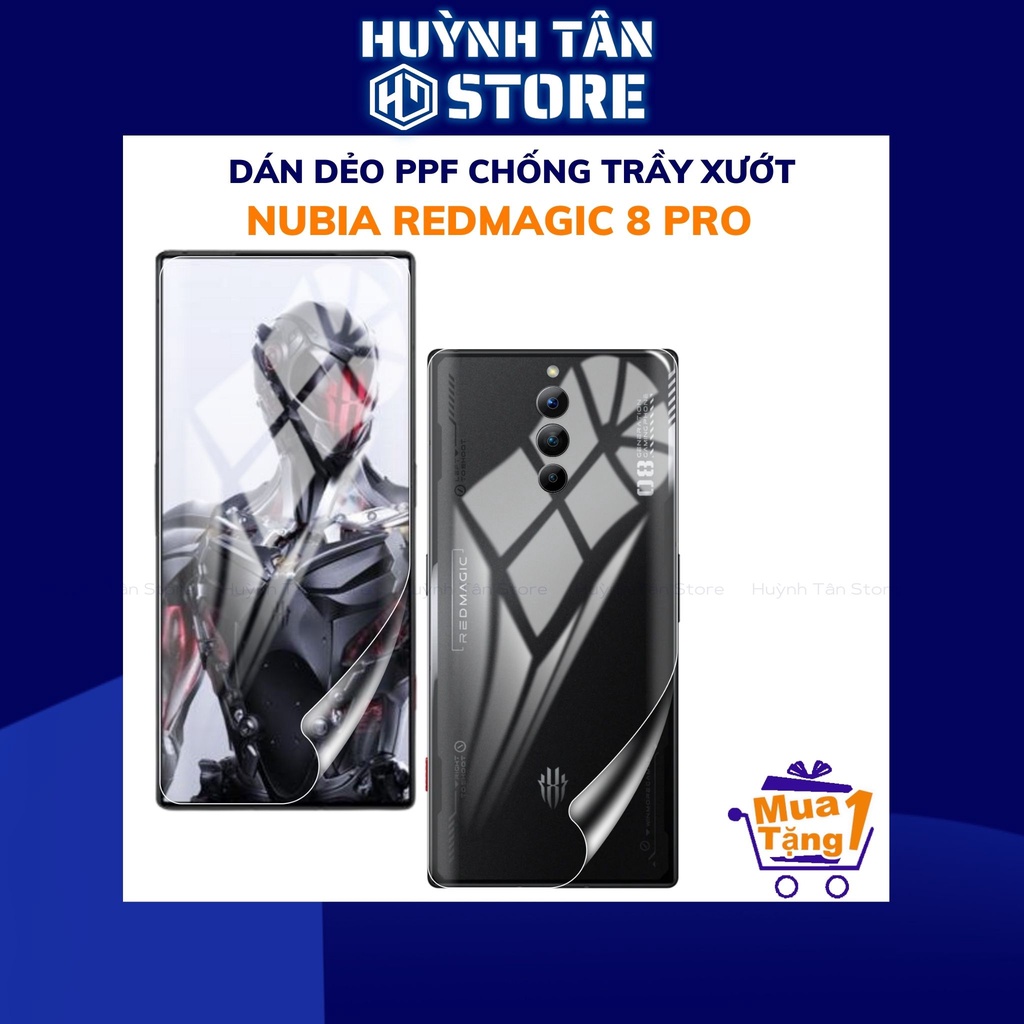 Dán dẻo PPF nubia redmagic 8 pro trong suốt hoặc nhám chống bám vân tay bảo vệ điện thoại mua 1 tặng 1 huỳnh tân store