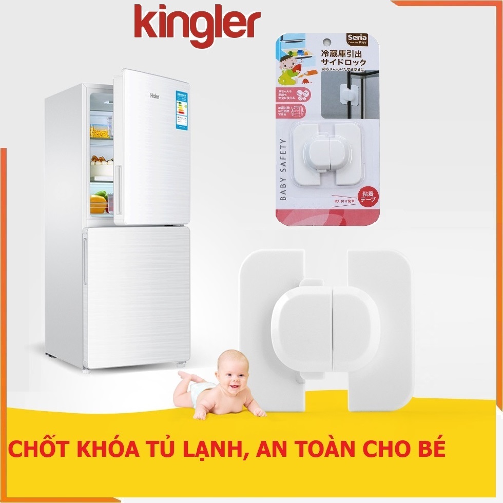 Khóa Cửa Tủ Lạnh An Toàn, Chốt Cánh Tủ Lạnh Giữ An Toàn Cho Bé, Tiện Dụng Trong Gia Đình - Kingler 3106