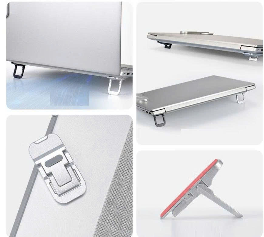 Giá Đỡ Laptop Hợp Kim Có Thể Gập Lại, Chống Trượt, Nâng Điều Chỉnh Laptop