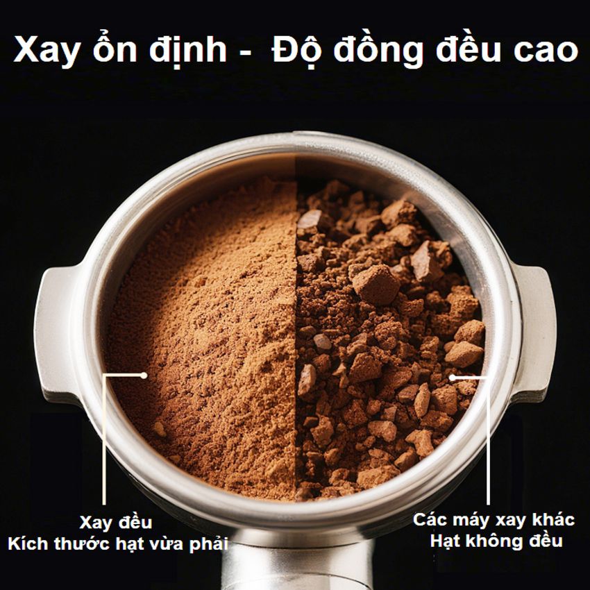 Máy xay cà phê chuyên nghiệp thương hiệu cao cấp Shardor BD-CG301 - Công suất 260W - 100 chế độ xay - Hàng nhập khẩu