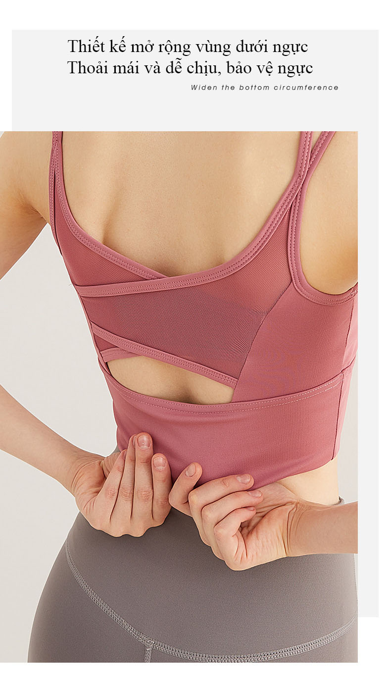 Áo Bra áo tập Yoga áo tập gym cao cấp áo chạy thể dục áo ngực phong cách Châu Âu mã 0012