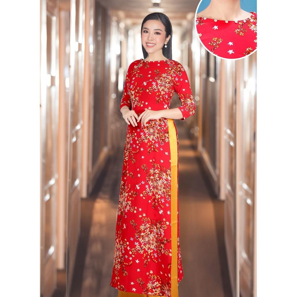 Giá xưởng- áo dài truyền thống hoa nhí