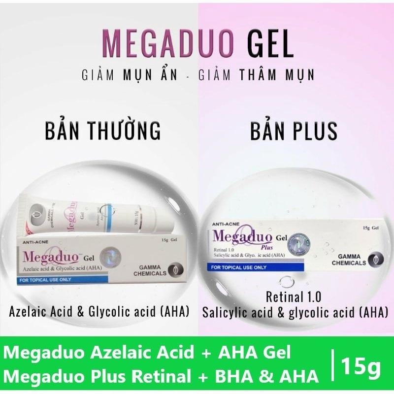 HÀNG CÔNG TY - Megaduo Gel, Gamma Chemicals Megaduo Plus Gel Giúp Giảm Mụn Trứng Cá, Mụn Ẩn Và Thâm, Dưỡng Da 15gram