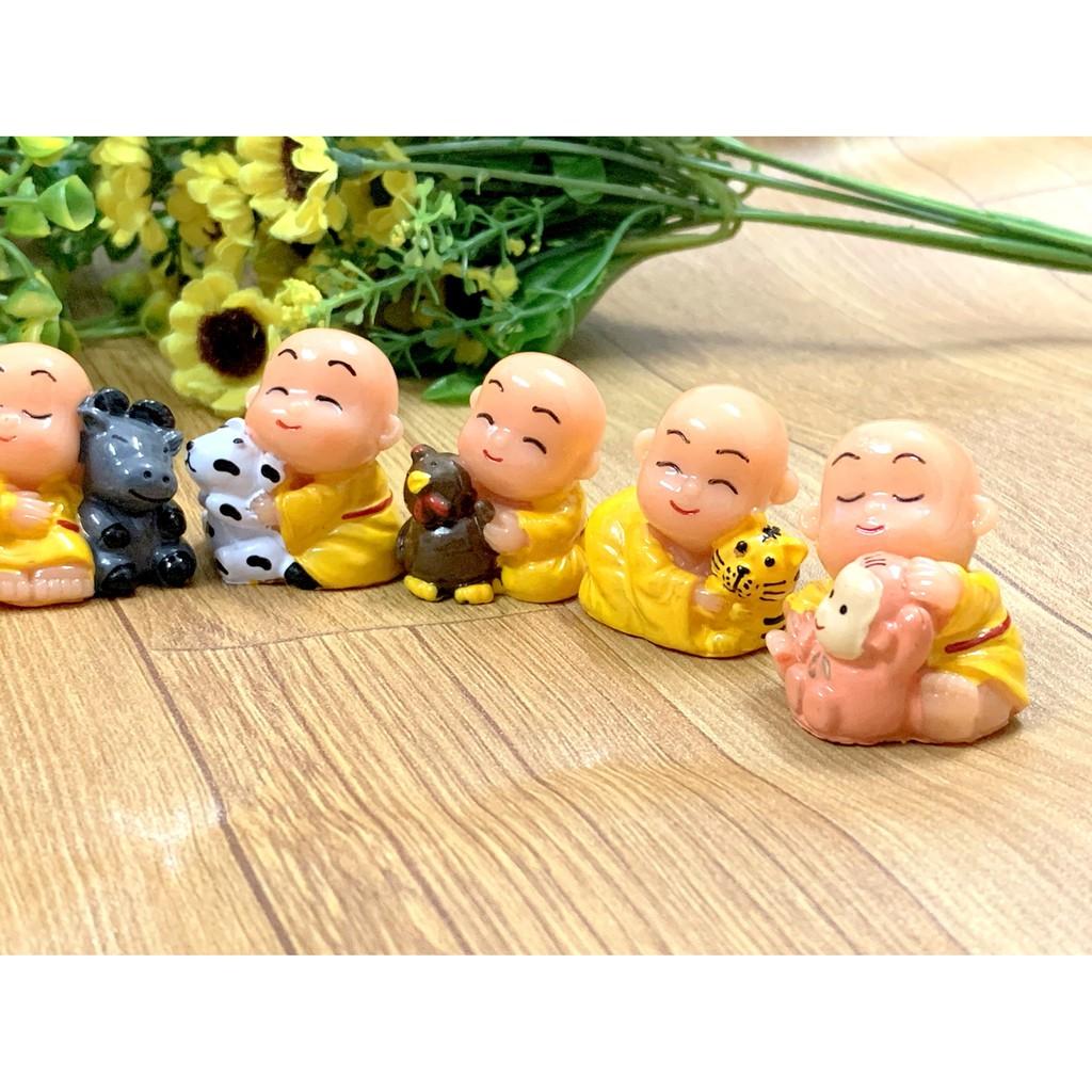 Full Set Bộ Tượng Chú Tiểu 12 Con Giáp Tài Lộc