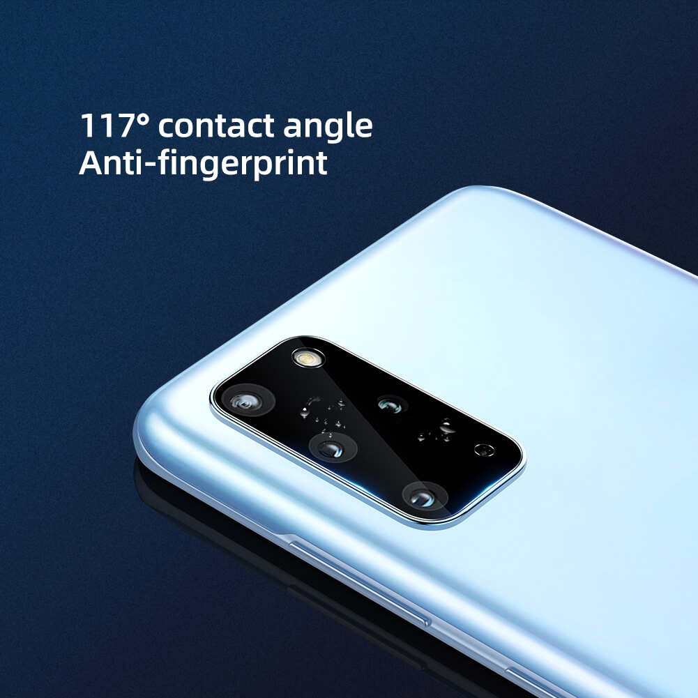 Bộ 2 Miếng dán kính cường lực camera Samsung Galaxy S20 Plus mỏng 0.22mm hiệu Nillkin InvisiFilm độ cứng 9H chống vân tay không ảnh hưởng chất lượng ảnh chụp - Hàng nhập khẩu