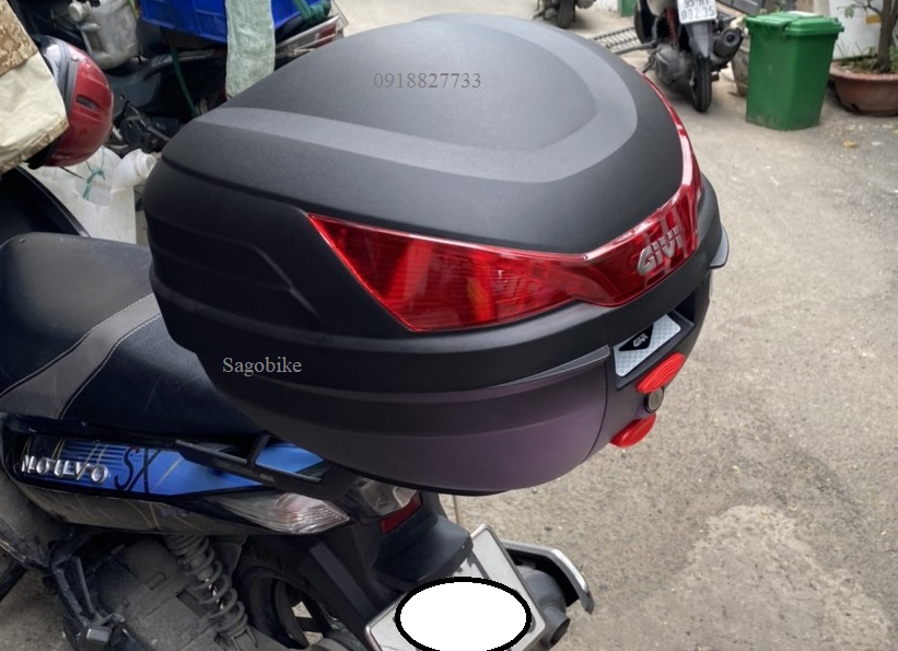 Thùng xe Nouvo 5, thùng Givi B27N và baga givi lắp cho Nouvo LX