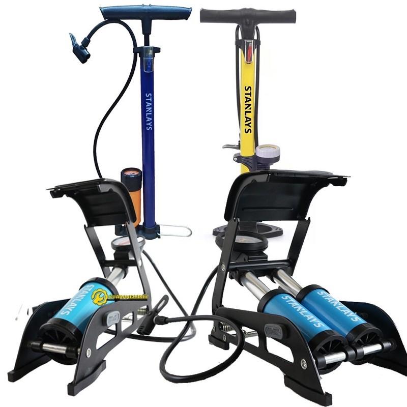 Bơm hơi xe máy mini - Bơm xe máy đạp chân loại tốt