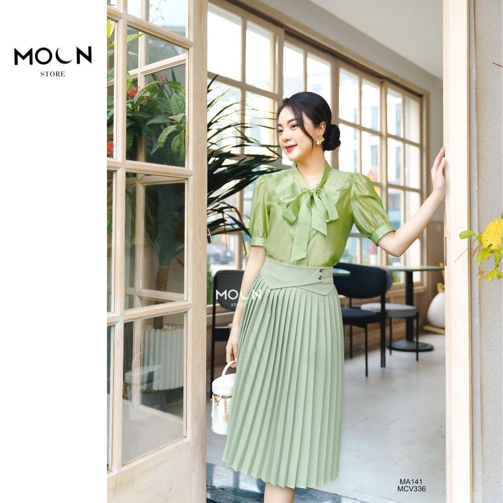 Chân váy xếp ly công sở nữ dễ phối đồ MCV337 MOON STORE