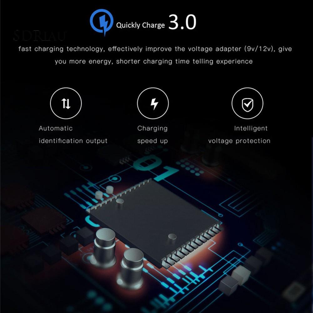 Tẩu Sạc Nhanh Qc 3.0 4 Cổng Usb Cho Xe Hơi