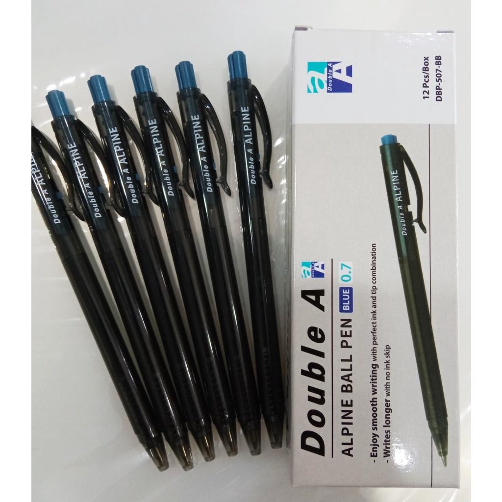 Hộp 12 Bút Bi Alpine Double A màu xanh