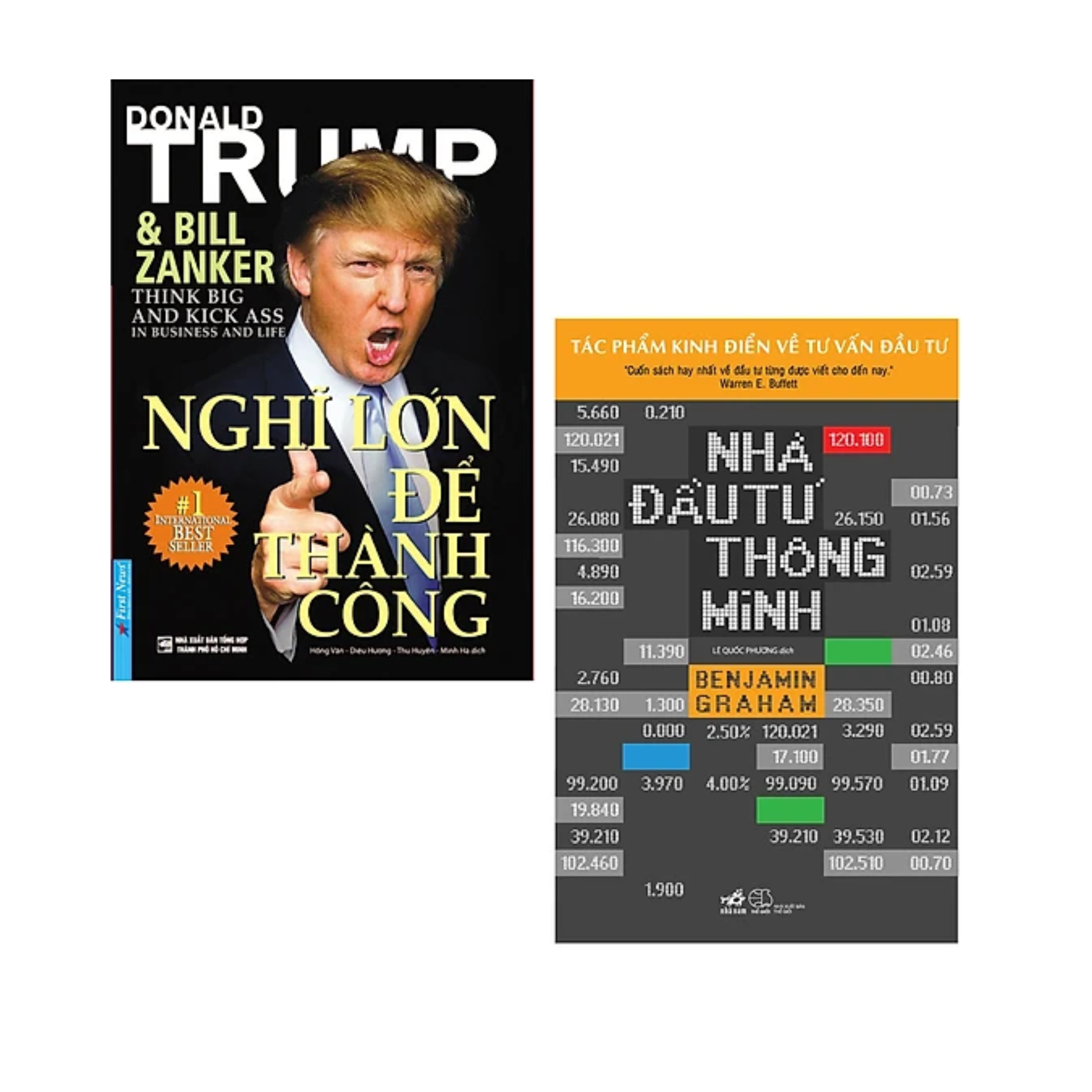 Combo 2 cuốn Sách Tư Duy Trong Kinh Doanh Thành Công : Nghĩ Lớn Để Thành Công  + Nhà Đầu Tư Thông Minh