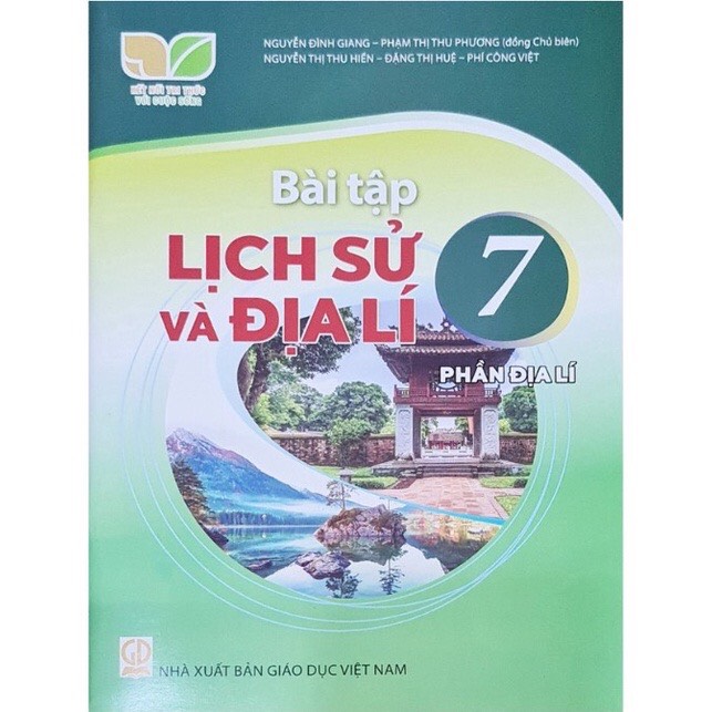 Sách - bài tập lịch sử &amp; địa lí - phần địa lí 7 kết nối tri thức và 2 tập giấy kiểm tra kẻ ngang vỏ xanh