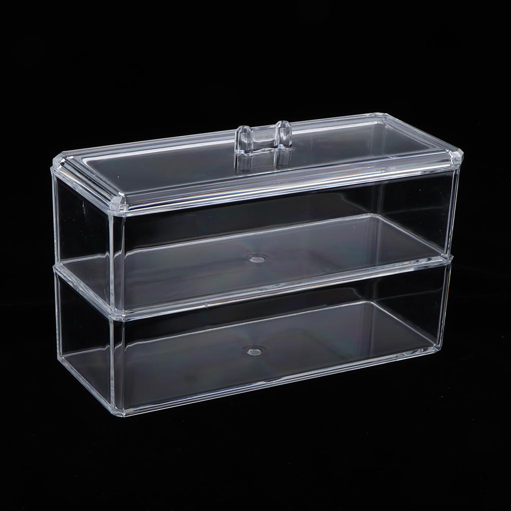 Large Acrylic Makeup Brushes Cosmetic Organizer Holder Jewelry Storage Case