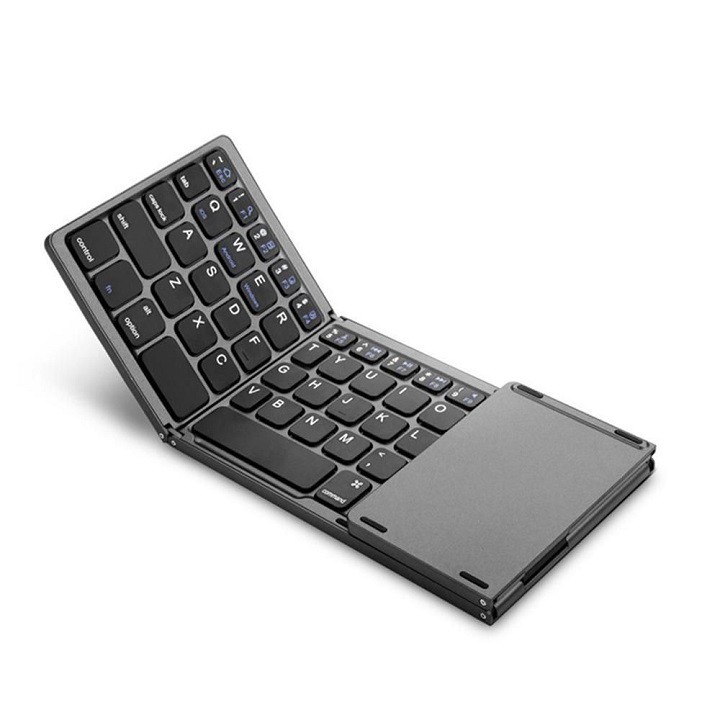 Bàn Phím Mini Keyboard gấp Gọn Bluetooth Kèm Touchpad - bàn phím gấp gọn