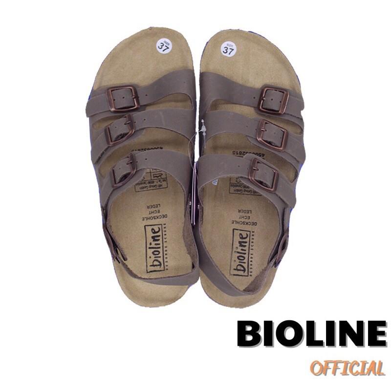 Dép birken Bioline đế trấu da bò cao cấp dành cho nam nữ B13 - Bioline Official