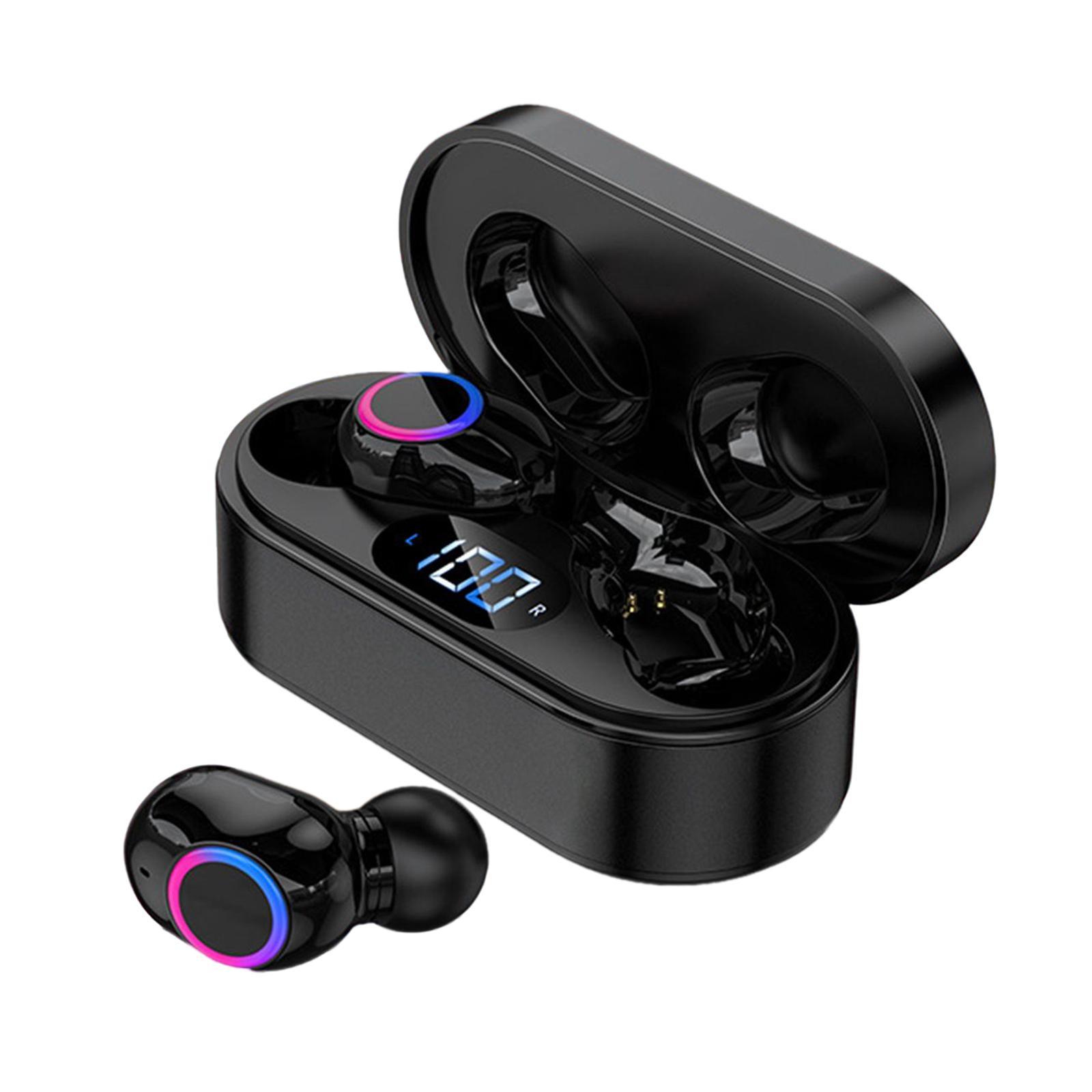 Wireless 5.2 Bluetooth Earbuds in Ear Headphone HiFi Stereo Built in Mic Waterproof Sport Headset for Game Running Driving 3D Deep Bass