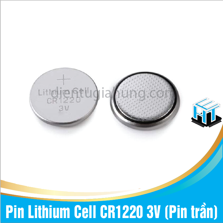 Combo 10 viên Pin Lithium Cell CR1220 3V (Pin trần)