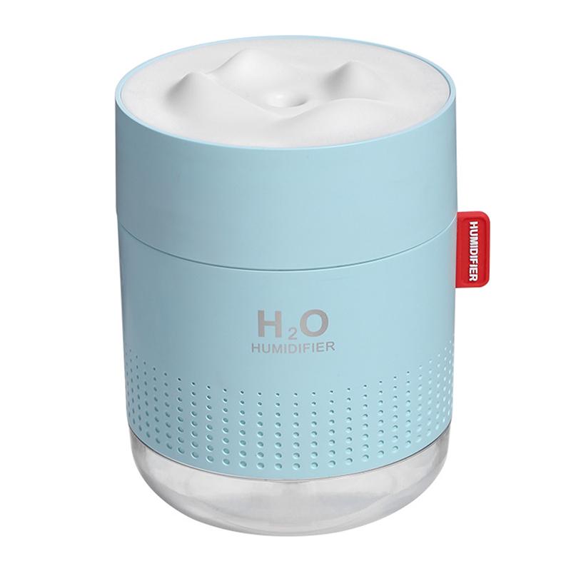 USB Sạc Máy Phun Sương Tạo Độ Ẩm 450Ml Cool Mist Không Khí Ẩm Mini Di Động Đèn LED 2000MAh Pin Không Dây Êm Xe Hơi