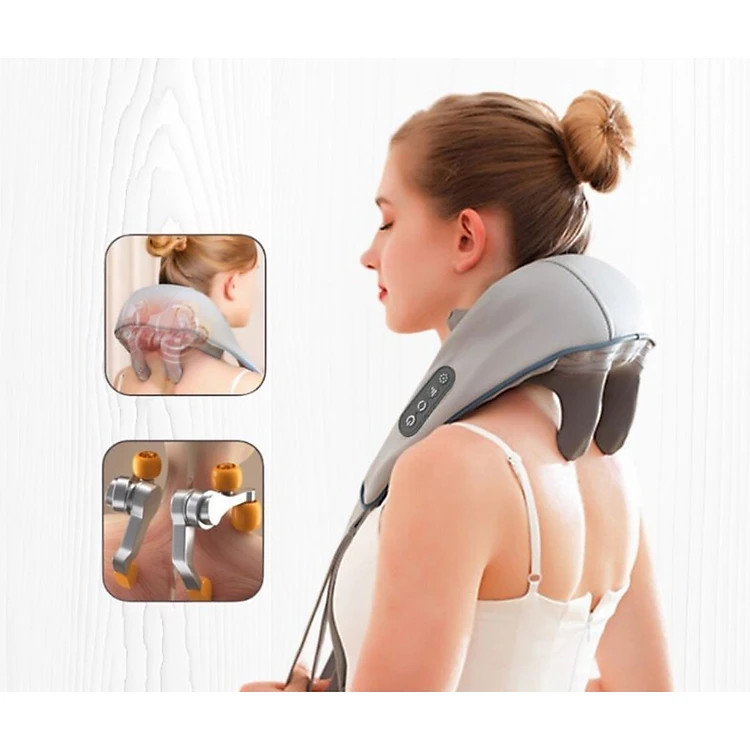 Máy Massage Cổ Vai Gáy 6D - Mô Phỏng Kỹ Thuật Massage Số 8 - GIAO MẦU NGẪU NHIÊN