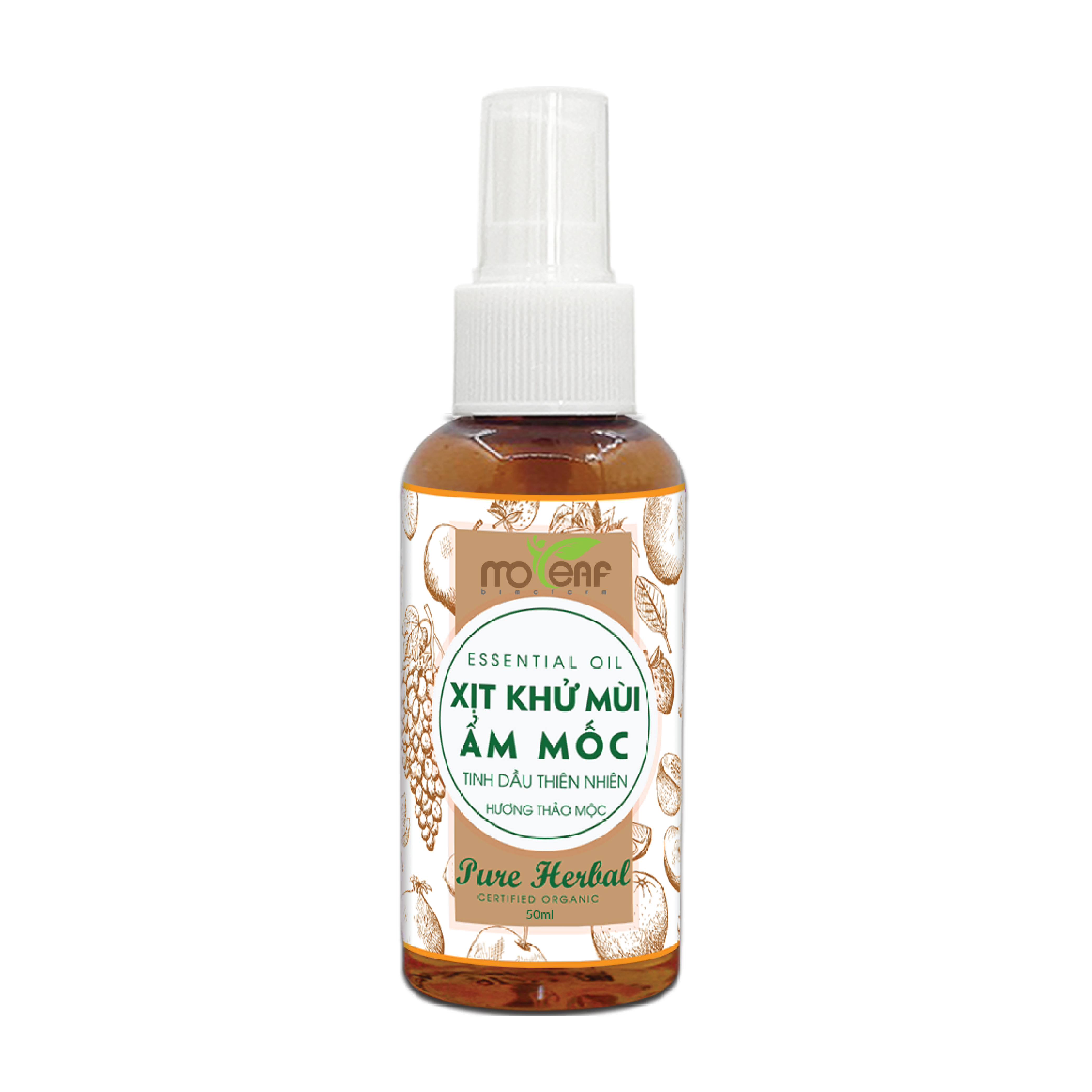 Xịt Khử Mùi ẨM MỐC Quần Áo Moleaf Mang đến cảm giác dễ chịu - Giảm bám mùi khó chịu lên quần áo, giảm mùi thức ăn, mùi khói