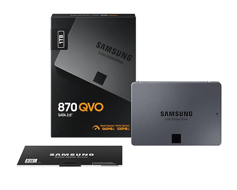 Ổ Cứng SSD Samsung 870 QVO 1TB 2.5 inch SATA3 MZ-77Q1T0BW - Hàng Chính Hãng