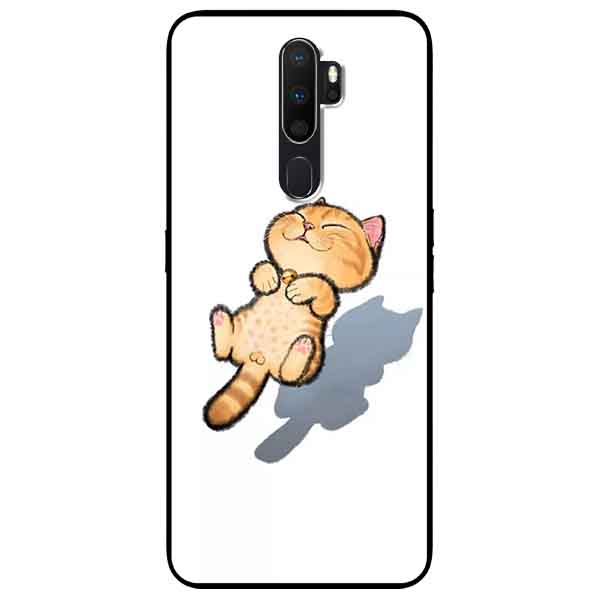 Ốp lưng in cho Oppo A9 2020 Mẫu Mèo Vàng