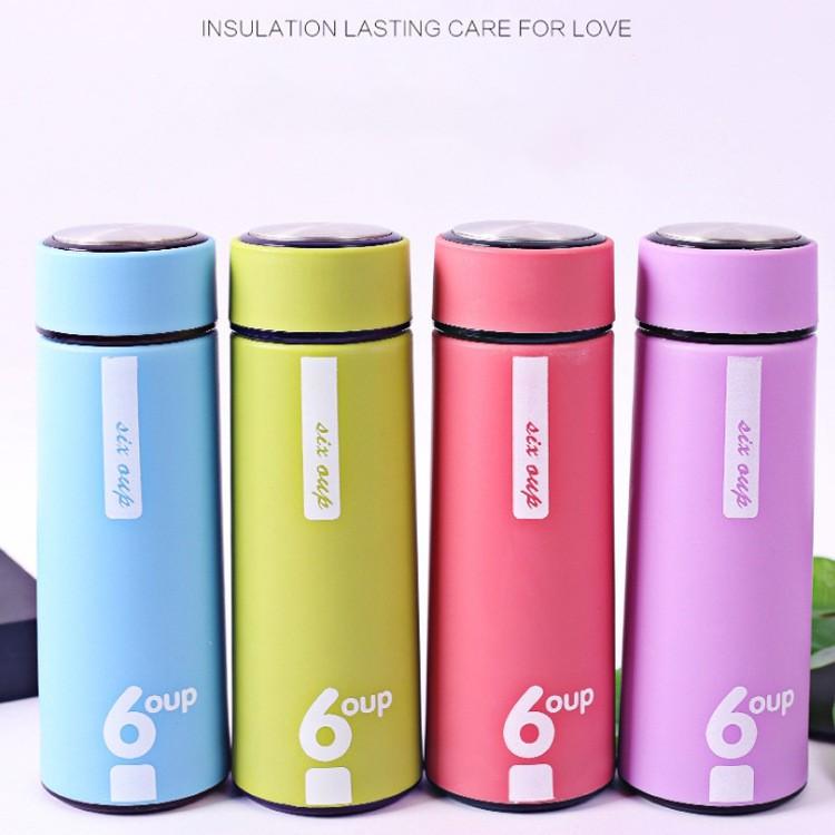 Bình giữ nhiệt lõi thủy tinh 450ml Bình nước siêu tiện Happyhome1977